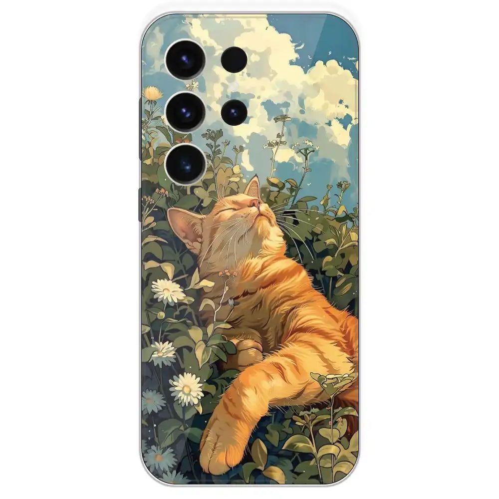 Garfield Sleeping - Printed Silicone Case For Samsung Galaxy S23 Ultra