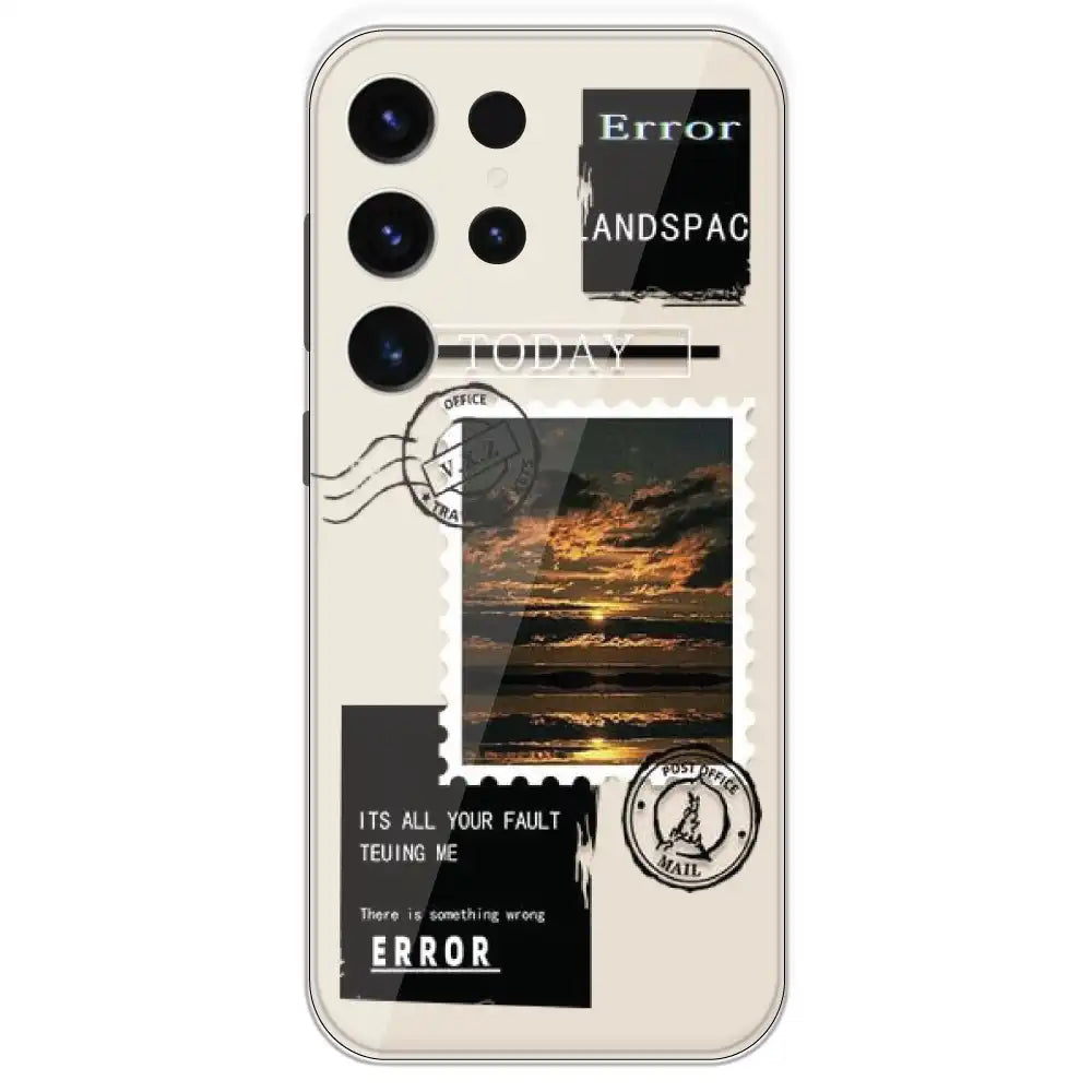 Post Card - Printed Silicone Case For Samsung Galaxy S23 Ultra