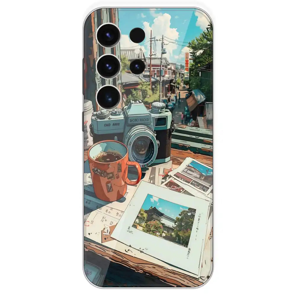 Vintage Camera Travel Vibes - Printed Silicone Case For Samsung Galaxy S23 Ultra
