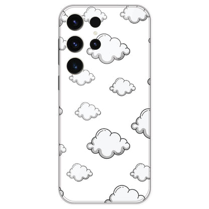 Clouds - Clear Printed Silicone Case For Samsung Galaxy S23 Ultra