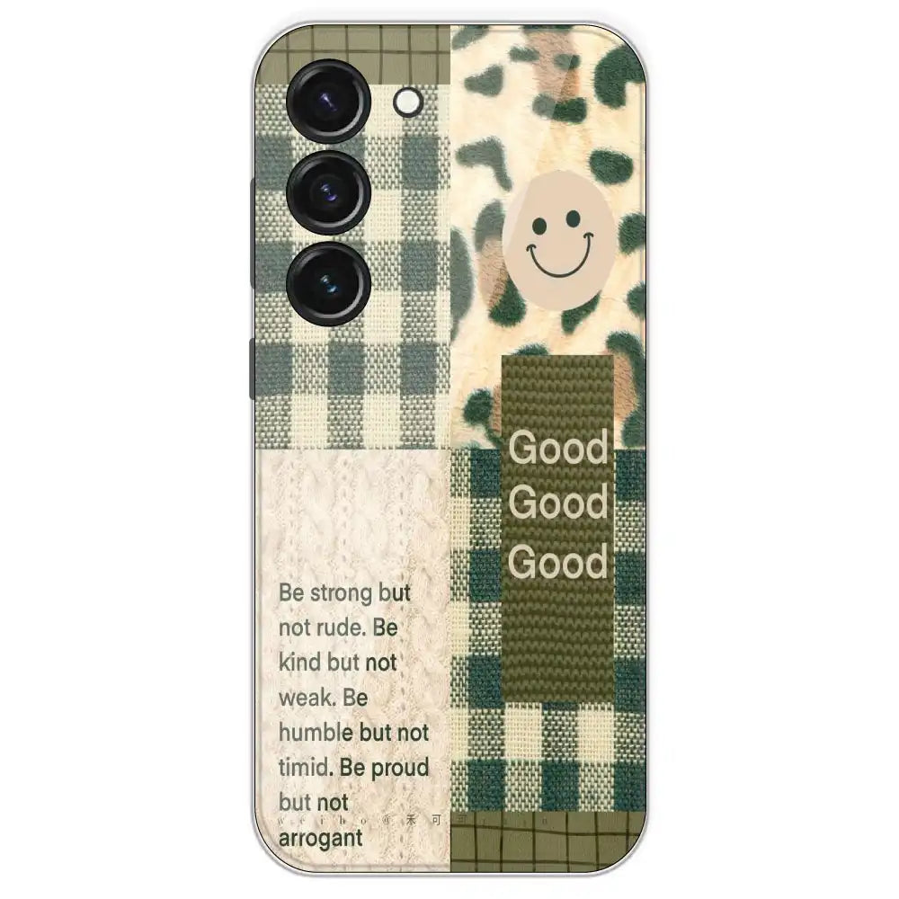 Patchwork Positivity - Printed Silicone Case For Samsung Galaxy S23