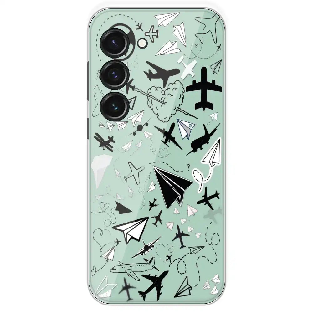 Planes - Printed Silicone Case For Samsung Galaxy S23