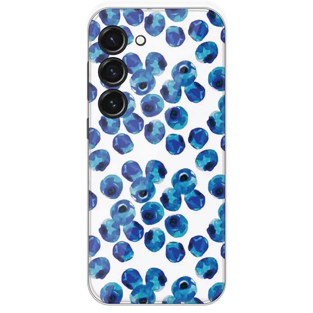 Blueberries - Printed Silicone Case For Samsung Galaxy S23