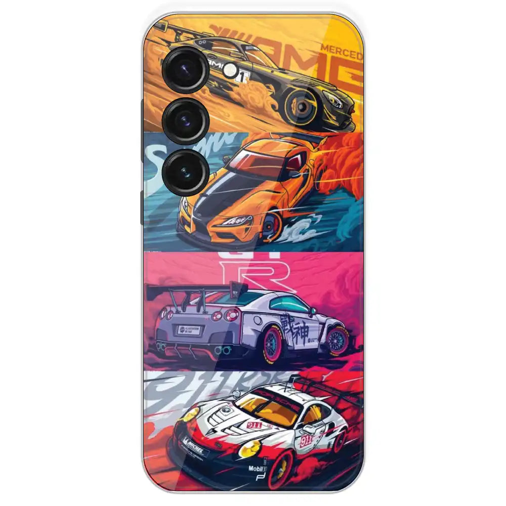 Sports Cars - Printed Silicone Case For Samsung Galaxy S23