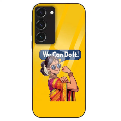 Empowered Woman Art - Glass Case For Samsung Galaxy S23