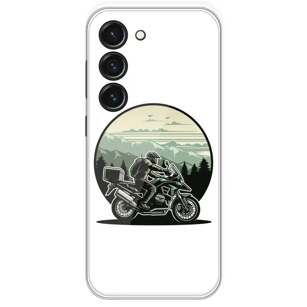 Biker - Printed Silicone Case For Samsung Galaxy S23