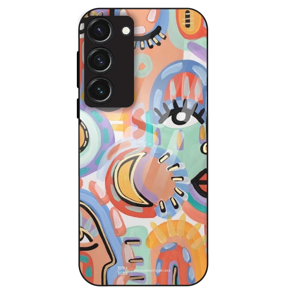 Abstract Pop Art - Glass Case For Samsung Galaxy S23
