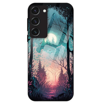 Moonlit Forest - Glass Case For Samsung Galaxy S23