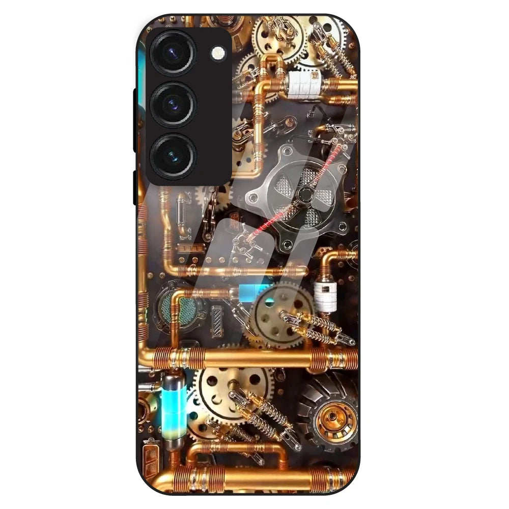 Steampunk Gear - Glass Case For Samsung Galaxy S23