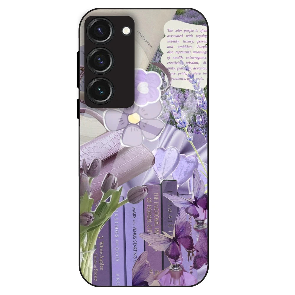 Purple Aesthetic - Glass Case For Samsung Galaxy S23