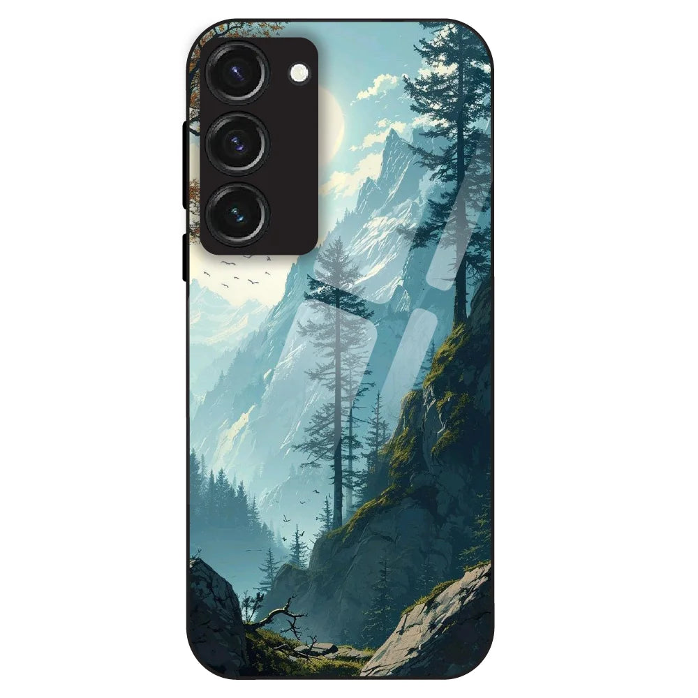 Mountain Landscape - Glass Case For Samsung Galaxy S23