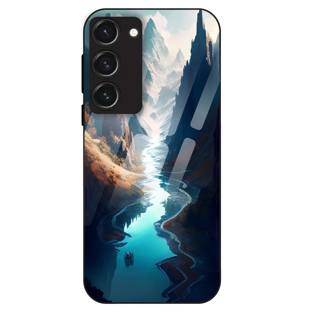 Mystic Valley River - Glass Case For Samsung Galaxy S23