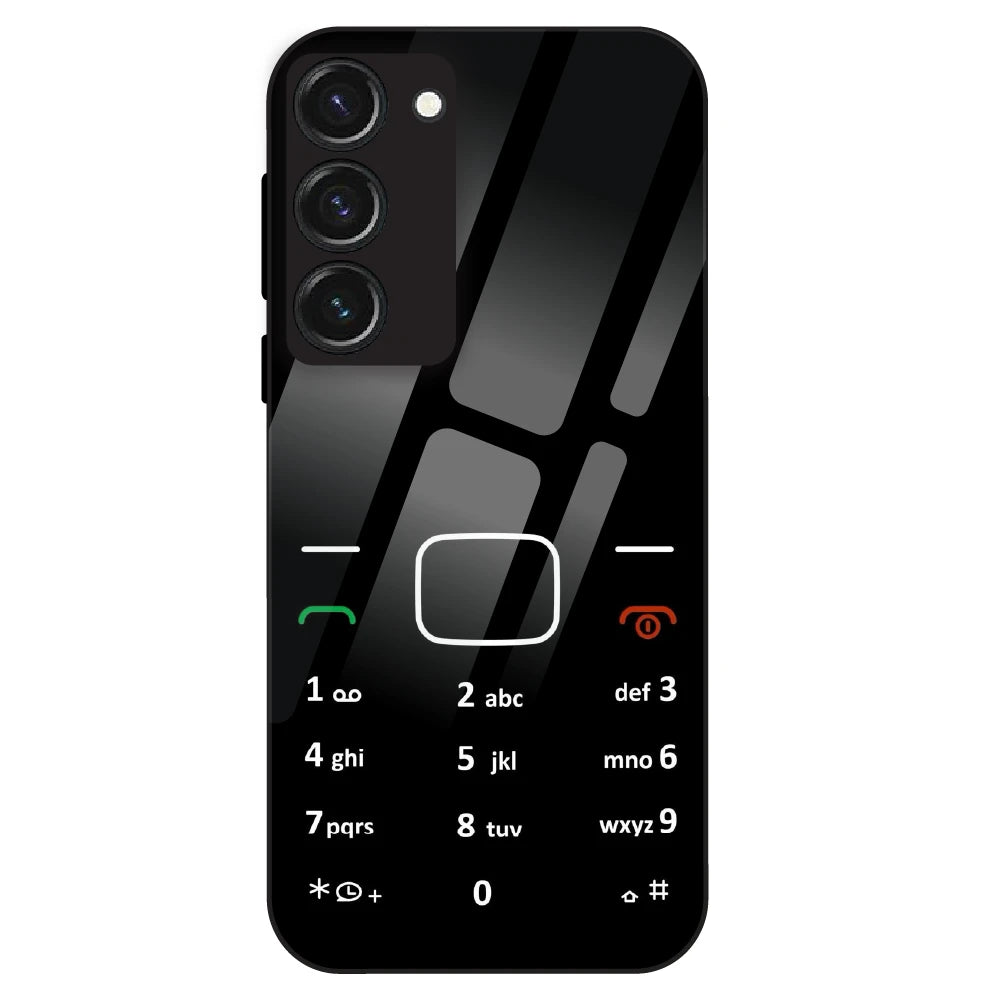 Retro Dial Pad Aesthetic - Glass Case For Samsung Galaxy S23