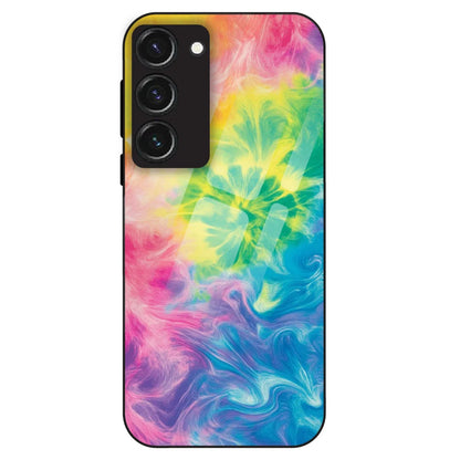 Neon Fluid Dreams - Glass Case For Samsung Galaxy S23