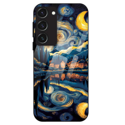 Starry Night Dreamscape - Glass Case For Samsung Galaxy S23