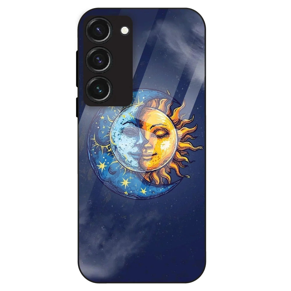 Celestial Eclipse Art - Glass Case For Samsung Galaxy S23