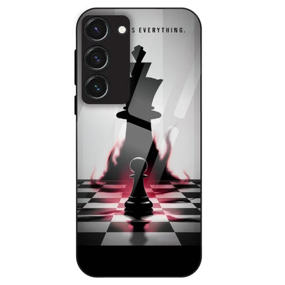 Chess Power Shadow - Glass Case For Samsung Galaxy S23