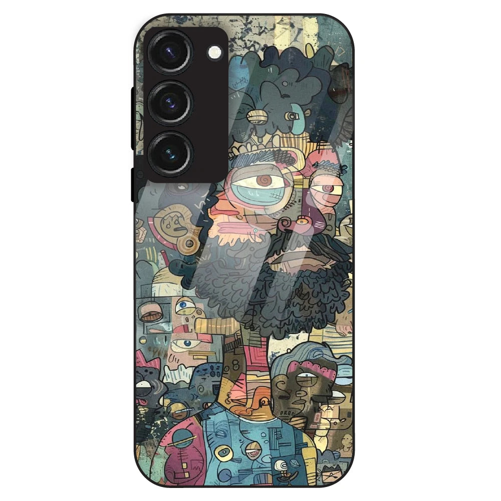 Urban Doodle Art - Glass Case For Samsung Galaxy S23