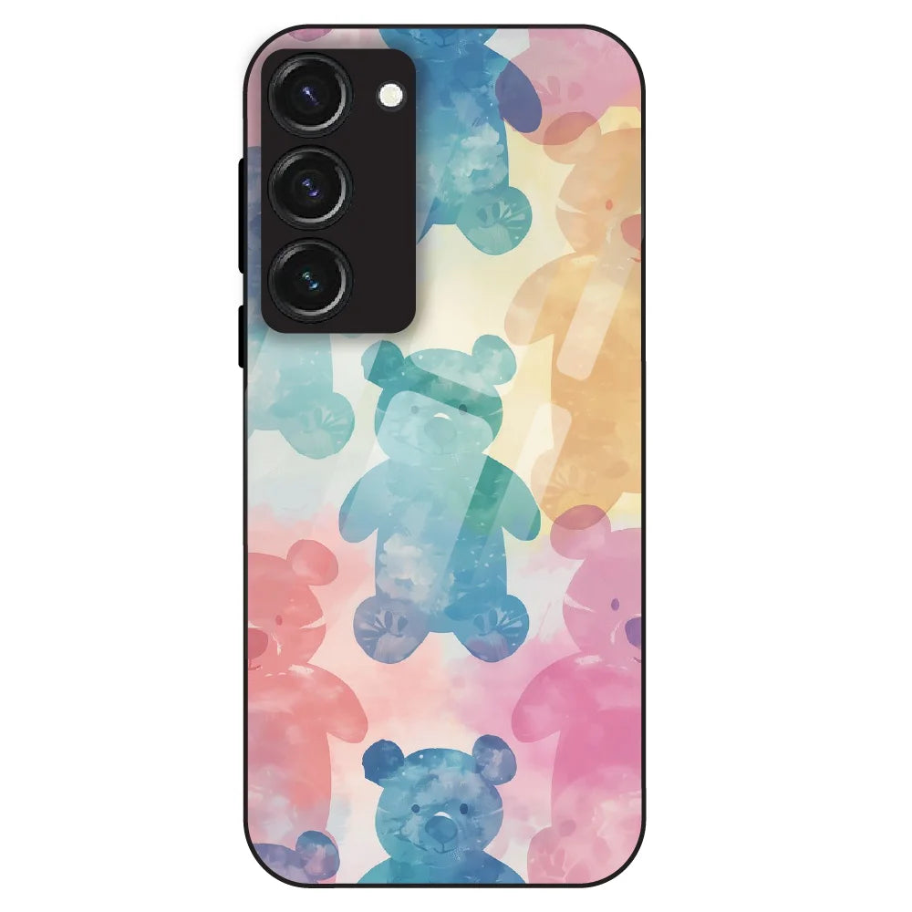 Pastel Teddy Dream - Glass Case For Samsung Galaxy S23