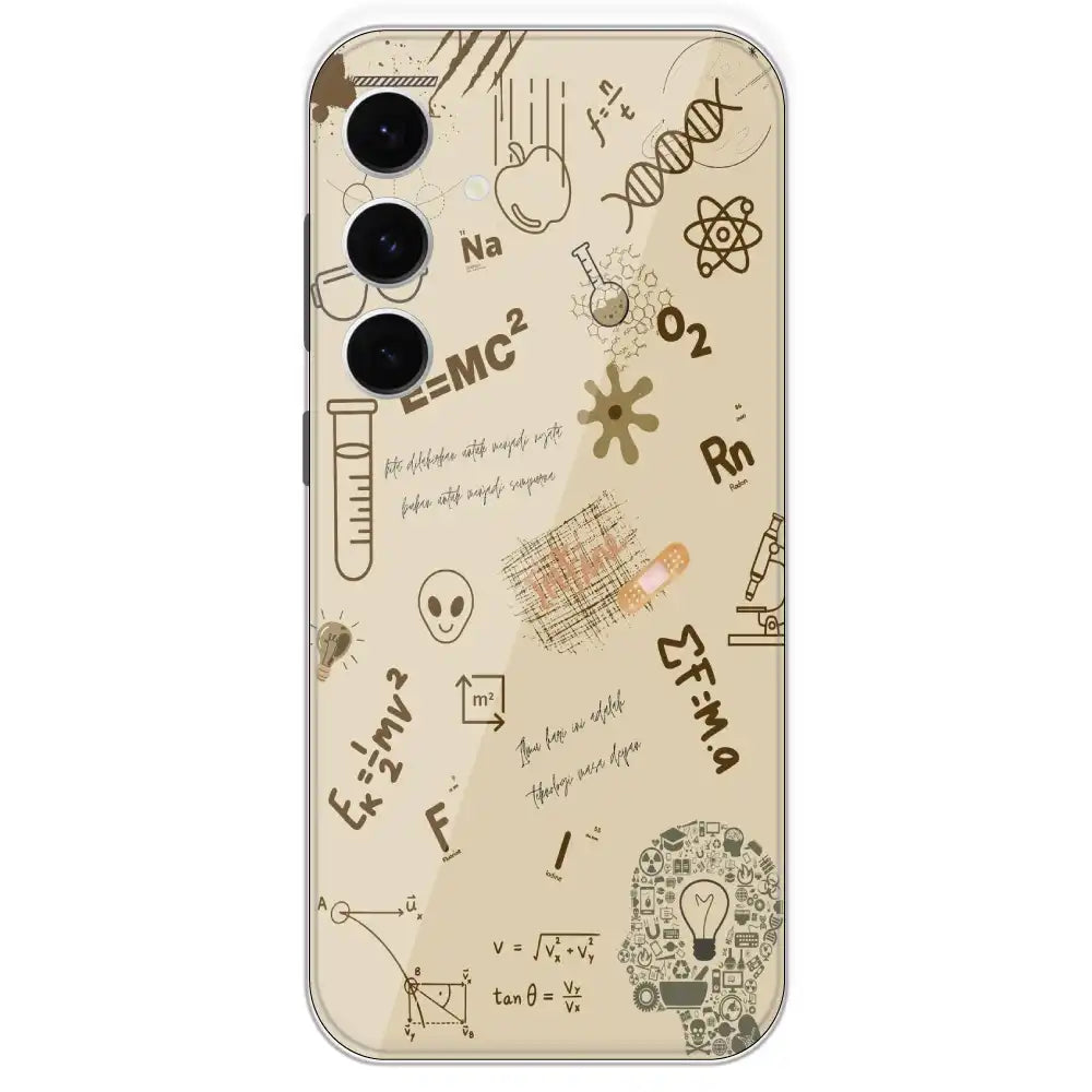 Physics Collage - Printed Silicone Case For Samsung Galaxy S24 FE