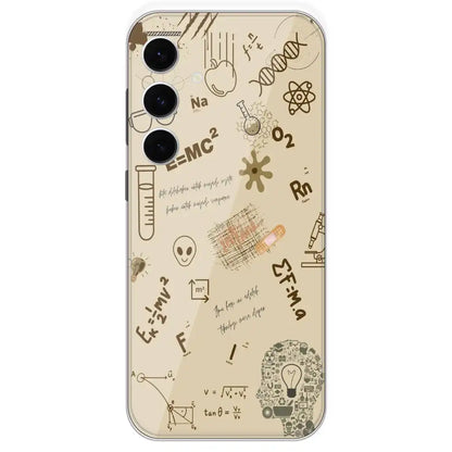 Physics Collage - Printed Silicone Case For Samsung Galaxy S24 FE