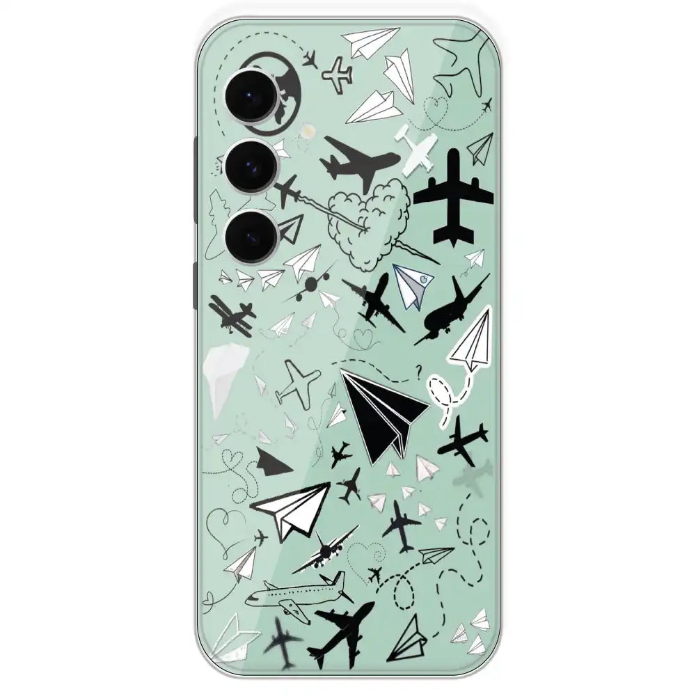 Planes - Printed Silicone Case For Samsung Galaxy S24 FE