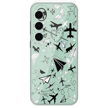 Planes - Printed Silicone Case For Samsung Galaxy S24 FE