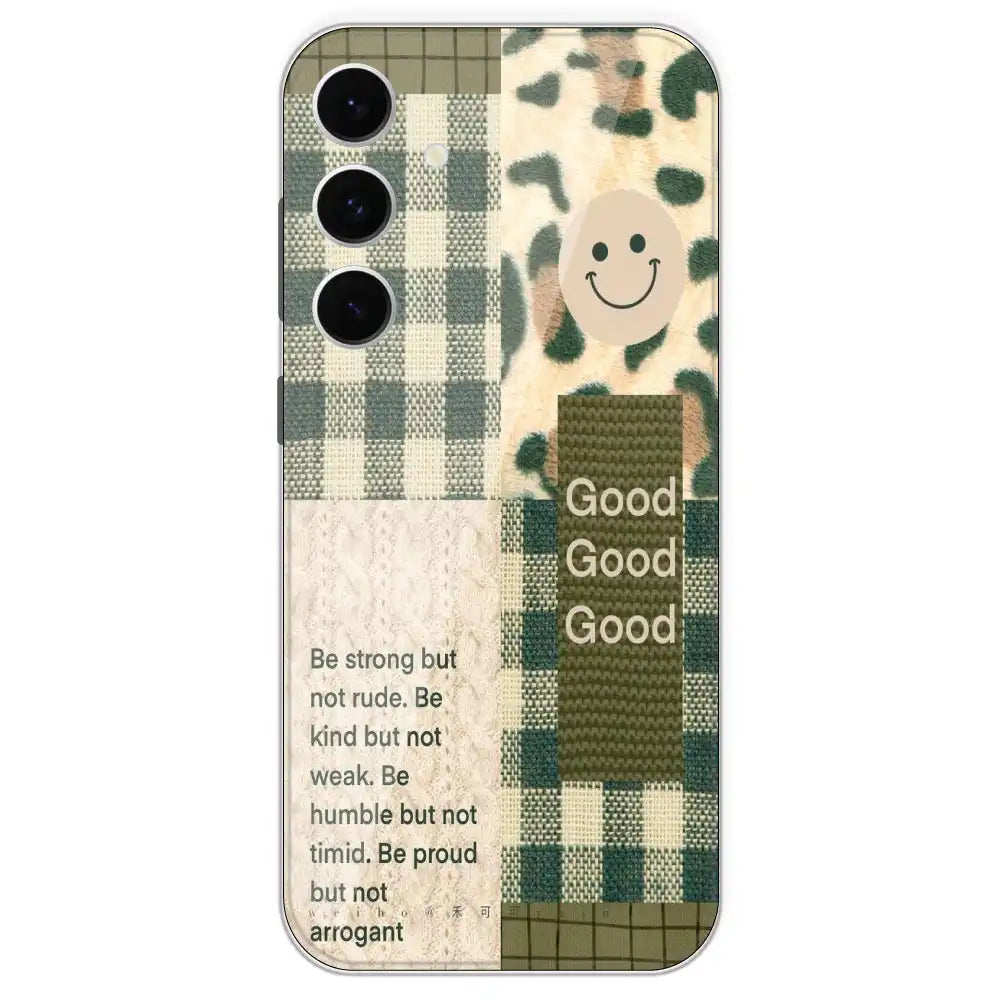 Patchwork Positivity - Printed Silicone Case For Samsung Galaxy S24 FE