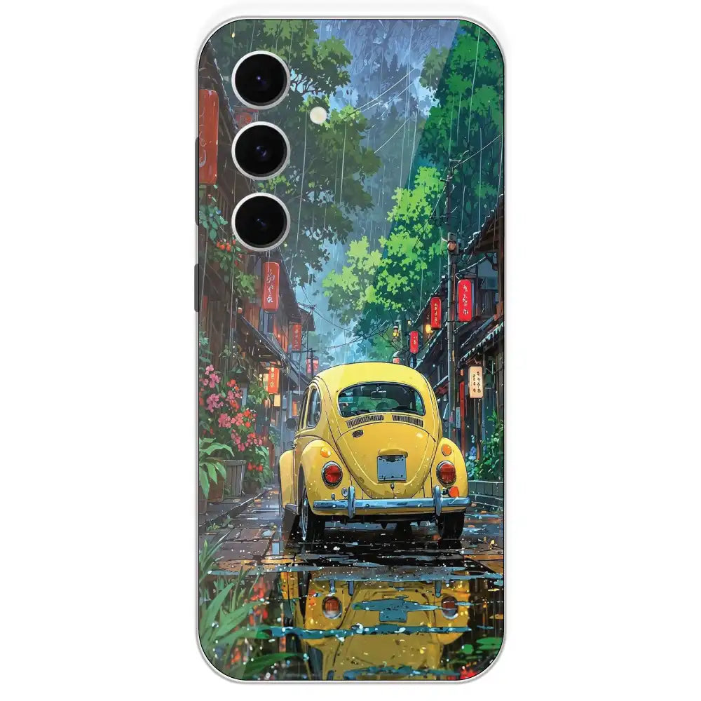 Yellow Bettle - Printed Silicone Case For Samsung Galaxy S24 FE