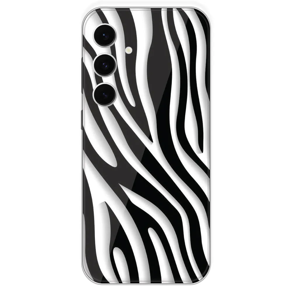 Zebra Print - Printed Silicone Case For Samsung Galaxy S24 FE