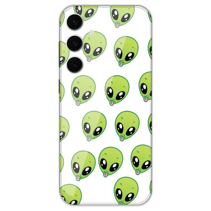Alien - Clear Printed Silicone Case For Samsung Galaxy S24 FE