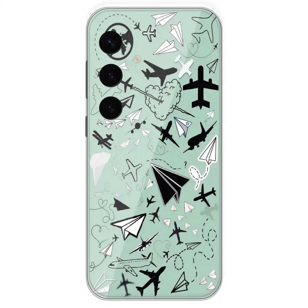 Planes - Printed Silicone Case For Samsung Galaxy S24 Plus