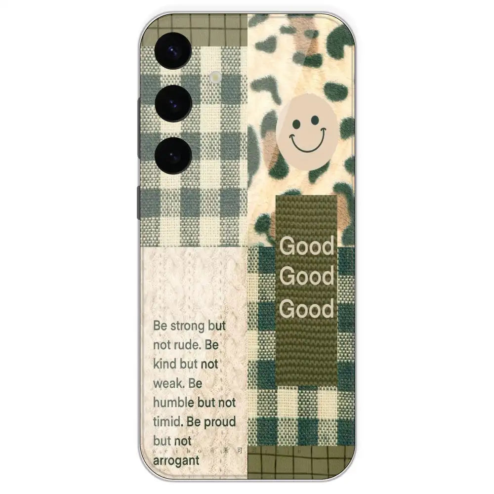 Patchwork Positivity - Printed Silicone Case For Samsung Galaxy S24 Plus