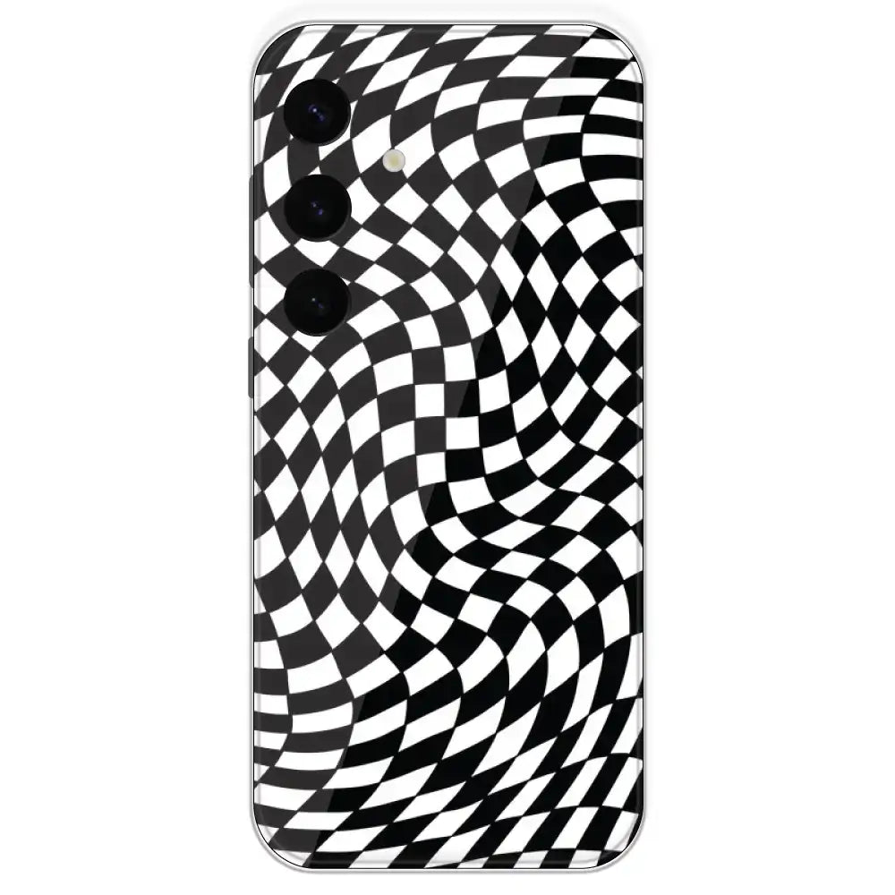 Checks - Printed Silicone Case For Samsung Galaxy S24 Plus
