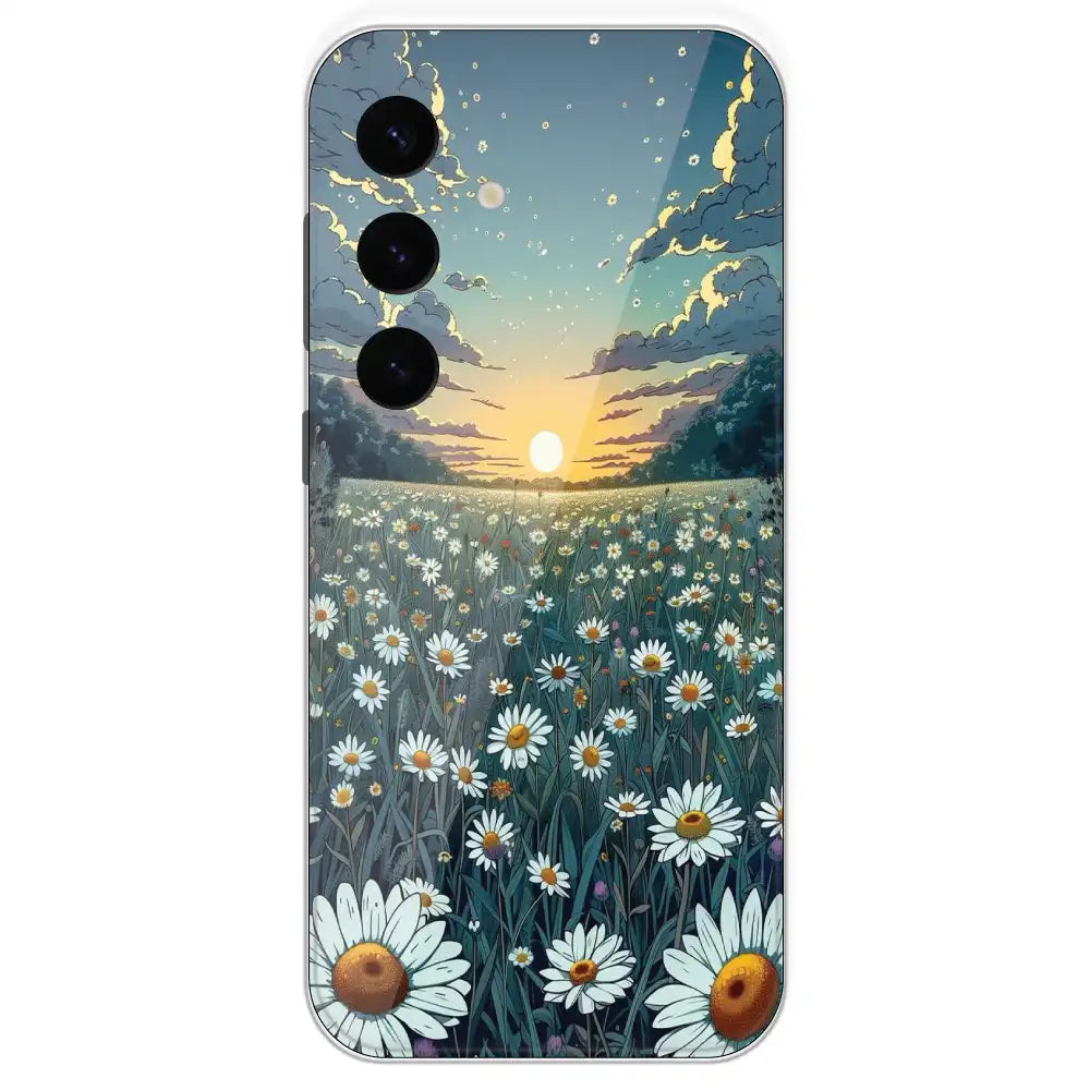 Daisy Sunset - Printed Silicone Case For Samsung Galaxy S24 Plus