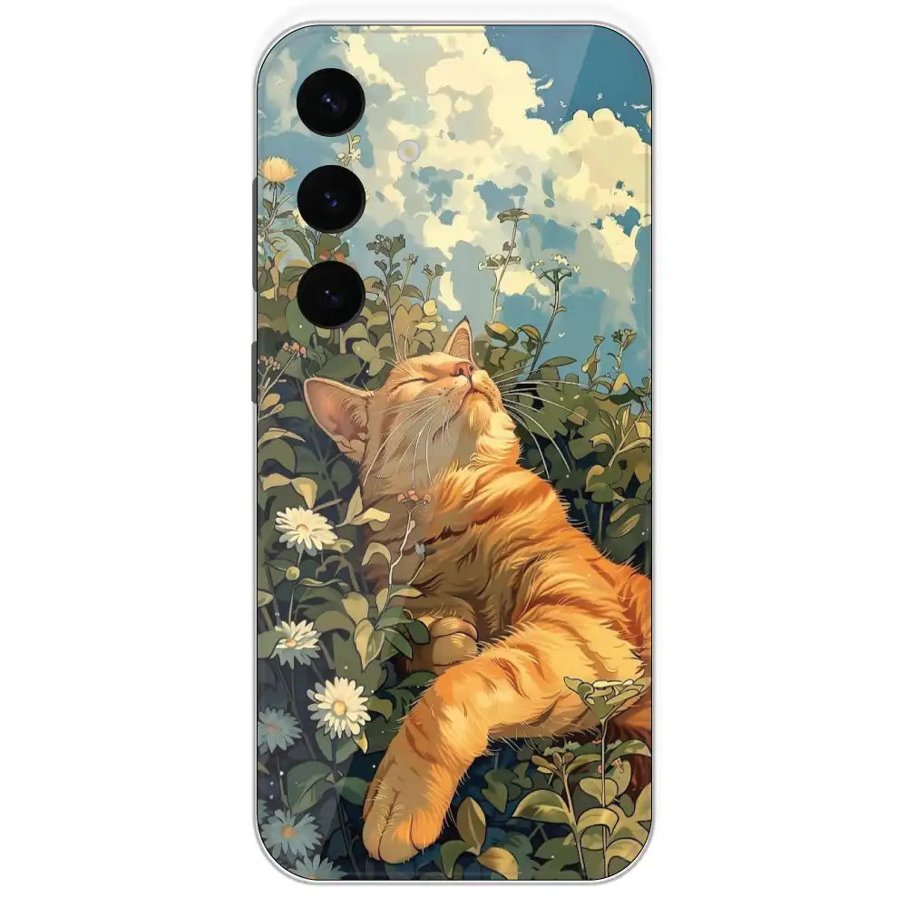 Garfield Sleeping - Printed Silicone Case For Samsung Galaxy S24 Plus