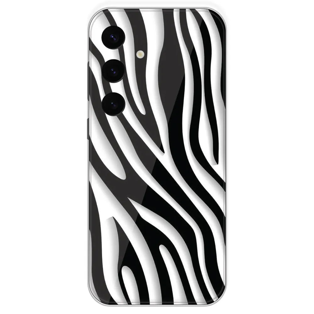Zebra Print - Printed Silicone Case For Samsung Galaxy S24 Plus