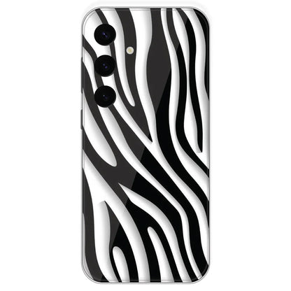 Zebra Print - Printed Silicone Case For Samsung Galaxy S24 Plus