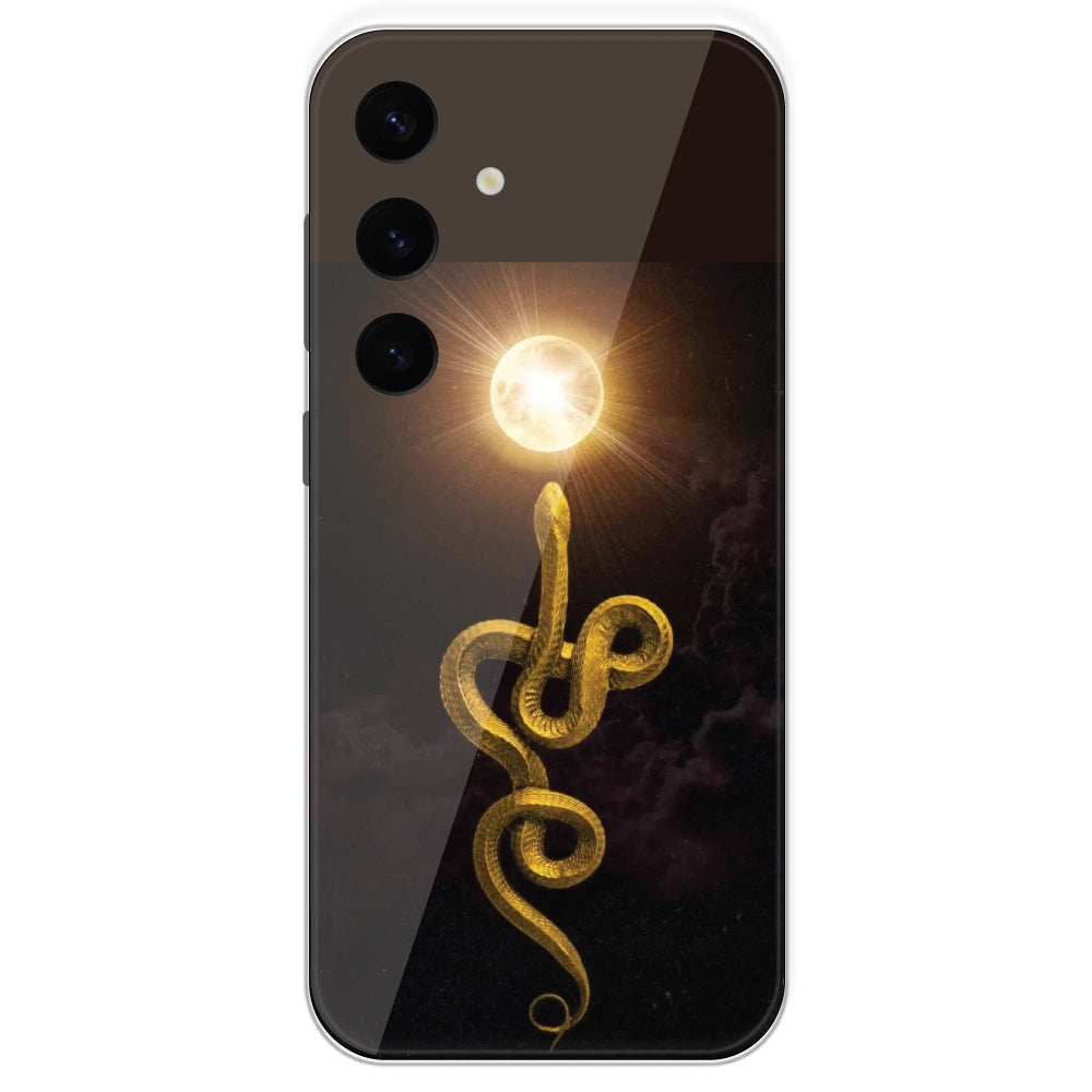 Golden Serpent - Printed Silicone Case For Samsung Galaxy S24 Plus
