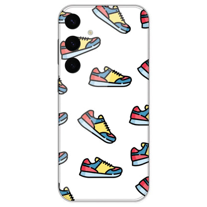 Sneakers - Clear Printed Silicone Case For Samsung Galaxy S24 Plus
