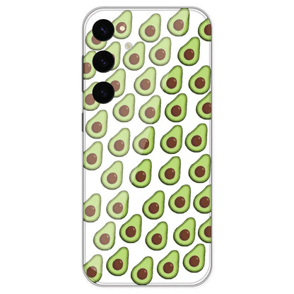 Avocado - Clear Printed Silicone Case For Samsung Galaxy S24 Plus