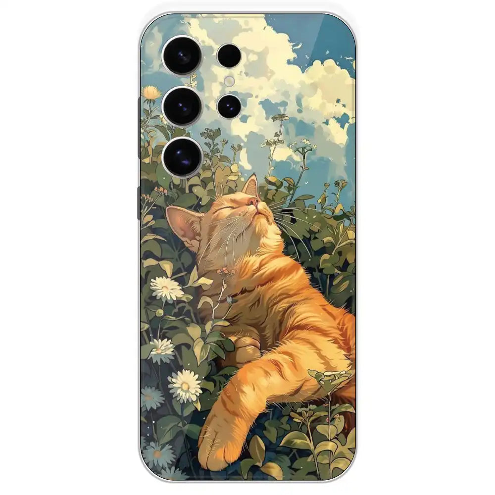 Garfield Sleeping - Printed Silicone Case For Samsung Galaxy S24 Ultra