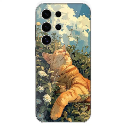 Garfield Sleeping - Printed Silicone Case For Samsung Galaxy S24 Ultra