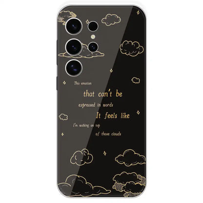 On Top Of Those Clouds - Printed Silicone Case For Samsung Galaxy S24 Ultra