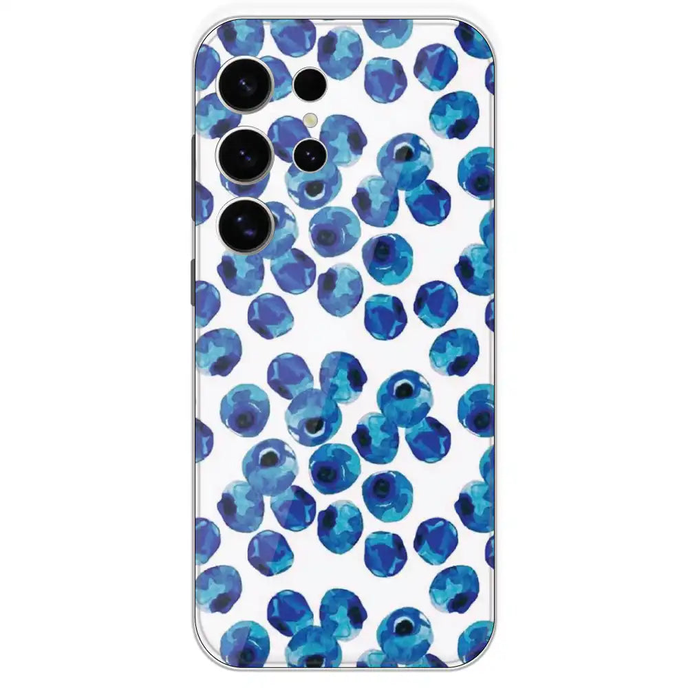 Blueberries - Printed Silicone Case For Samsung Galaxy S24 Ultra