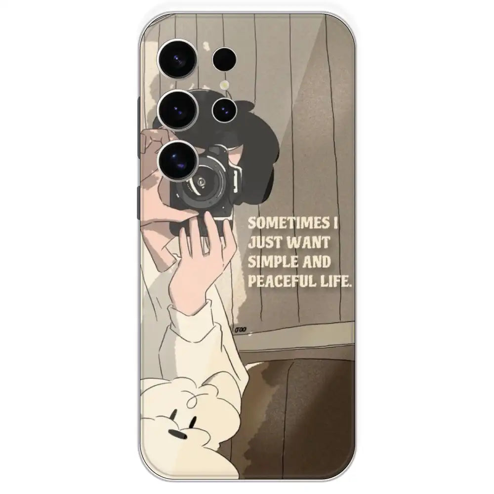 Photographer - Printed Silicone Case For Samsung Galaxy S24 Ultra