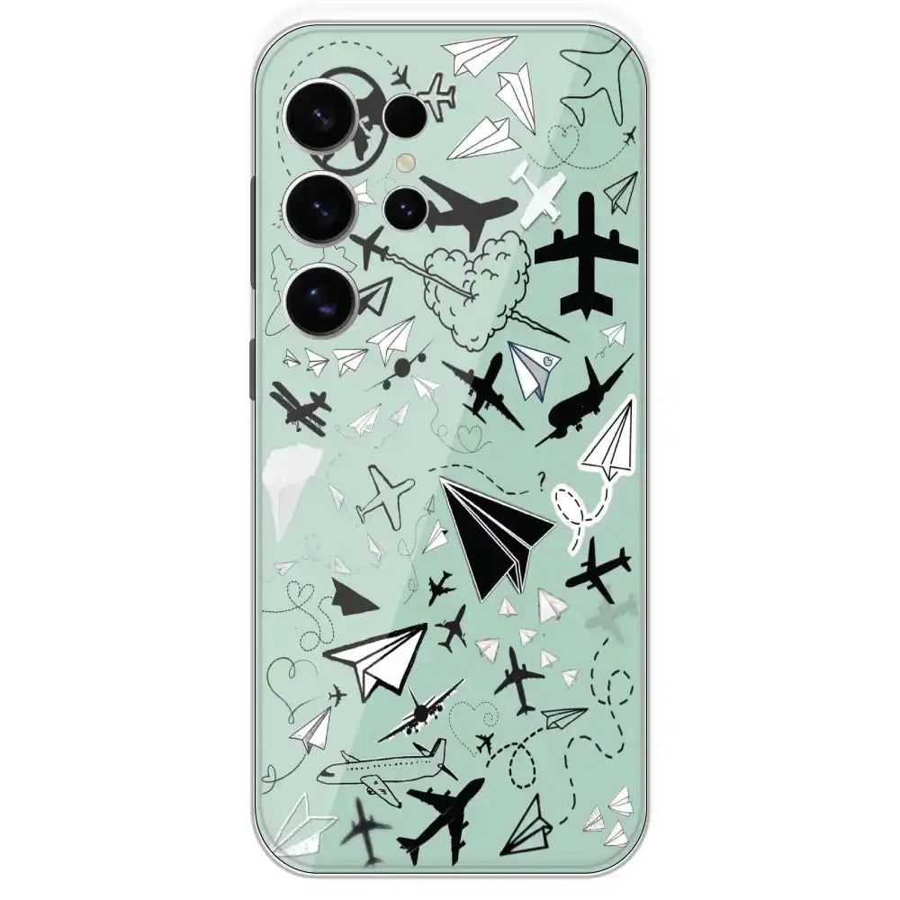 Planes - Printed Silicone Case For Samsung Galaxy S24 Ultra