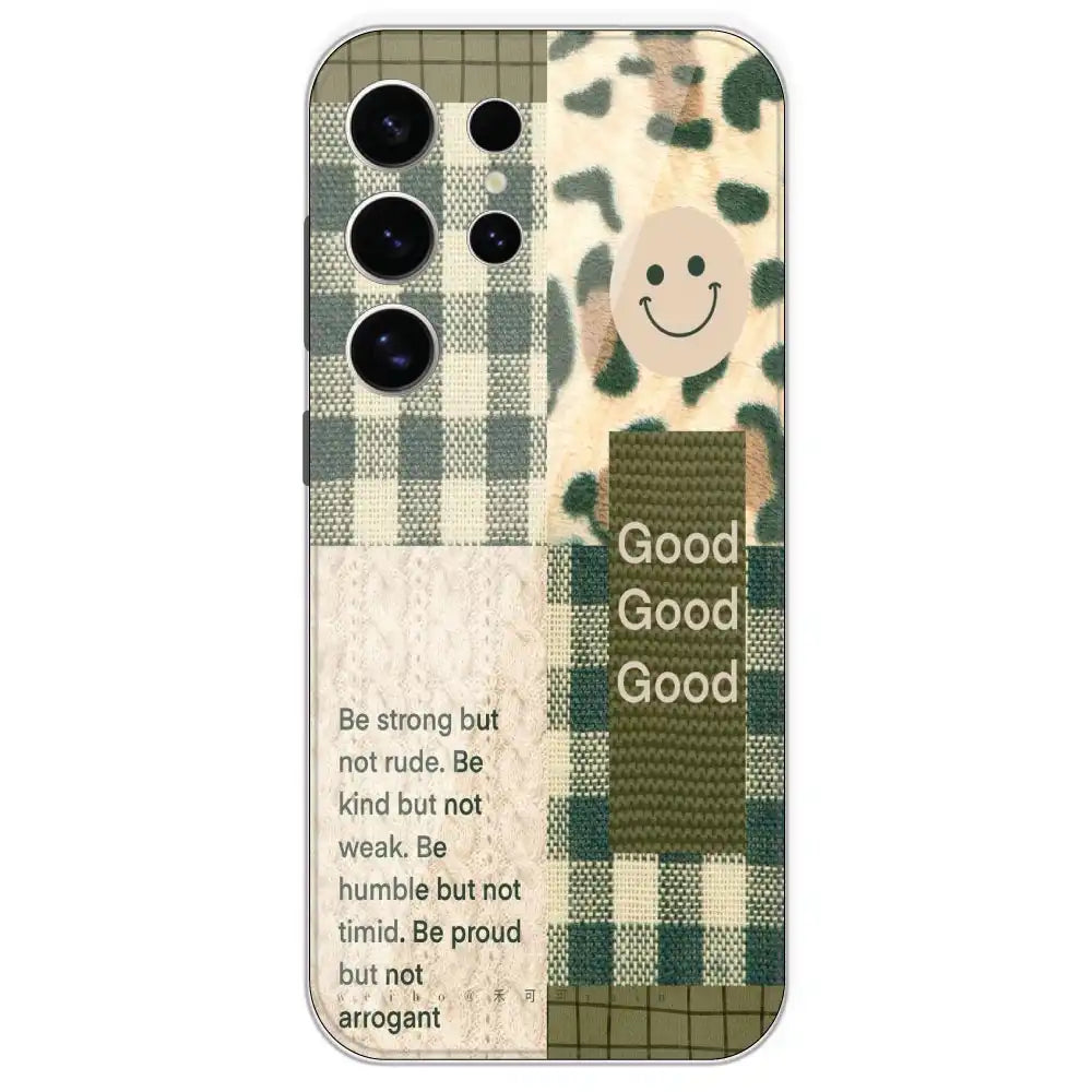 Patchwork Positivity - Printed Silicone Case For Samsung Galaxy S24 Ultra