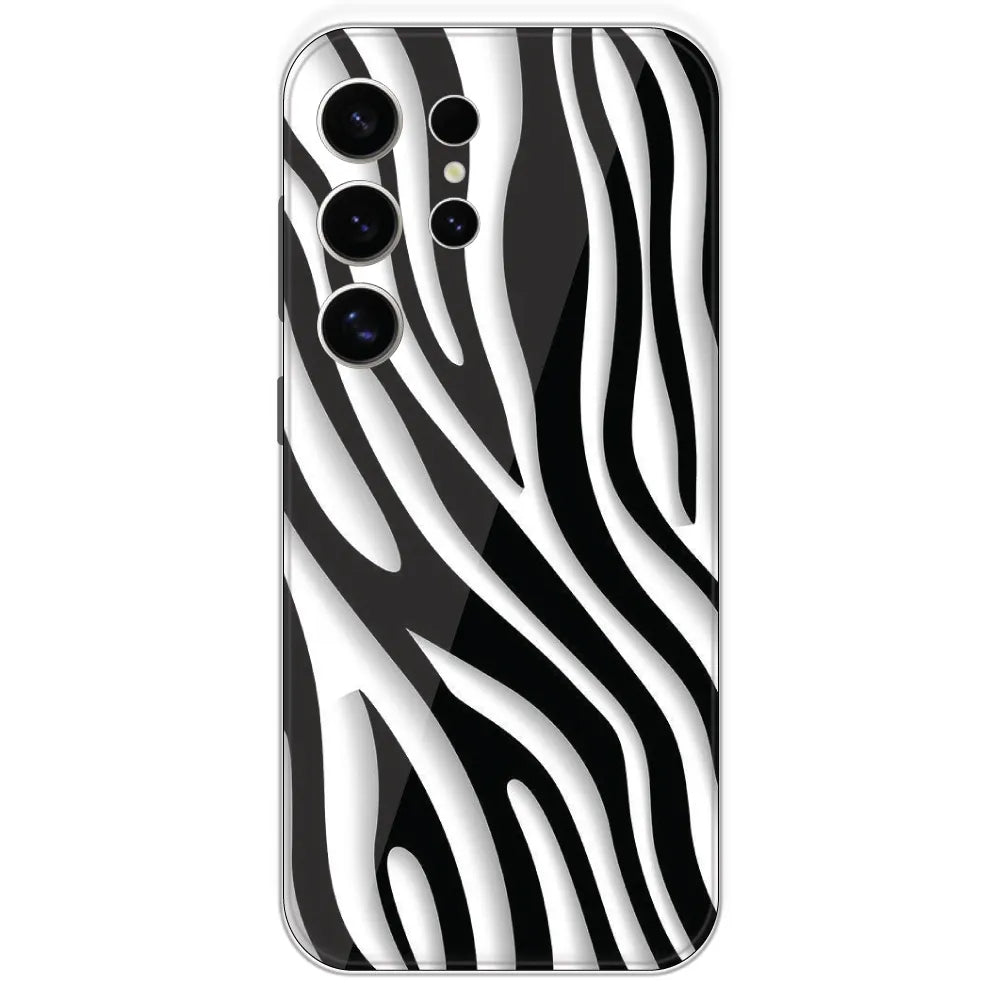 Zebra Print - Printed Silicone Case For Samsung Galaxy S24 Ultra