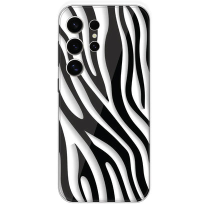 Zebra Print - Printed Silicone Case For Samsung Galaxy S24 Ultra